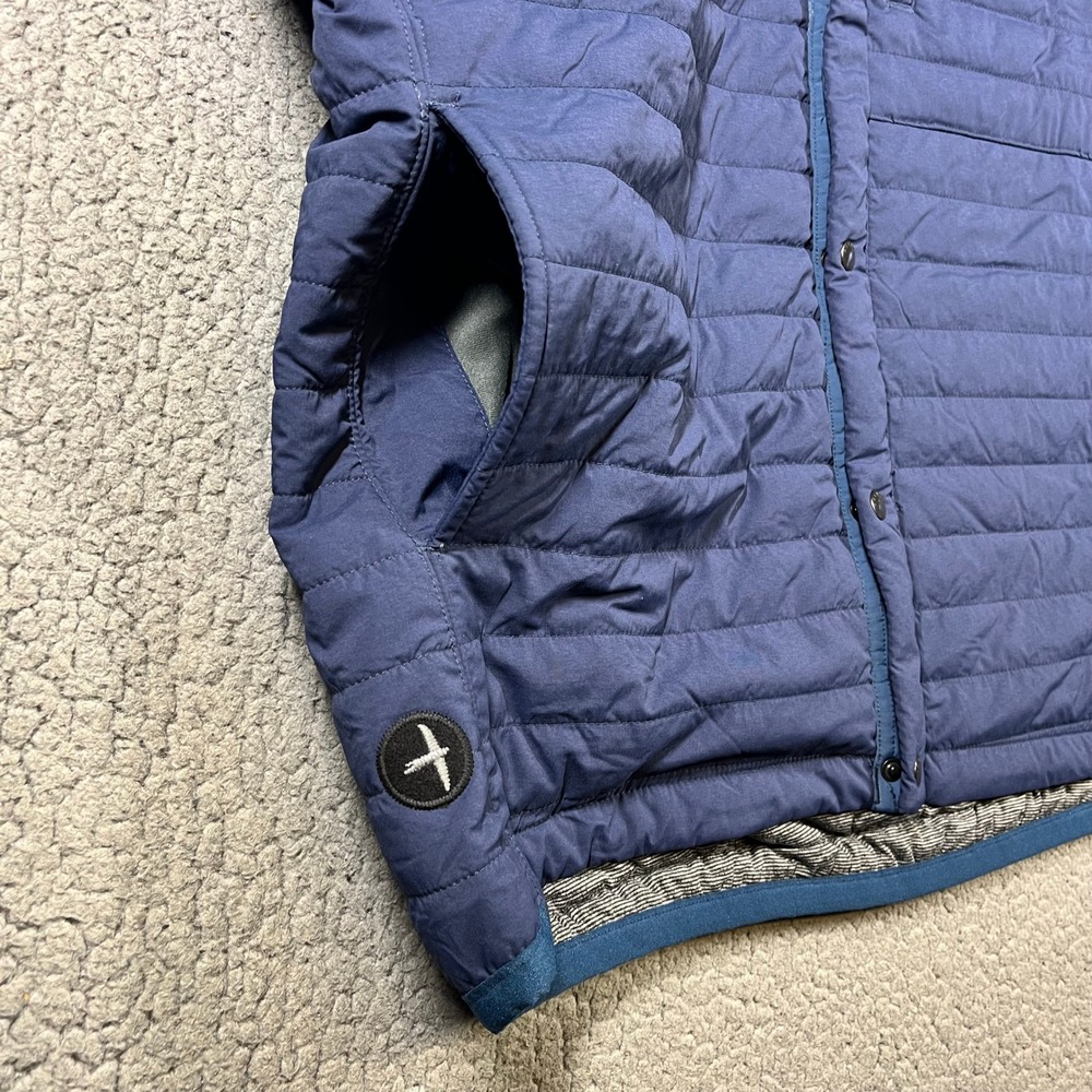 Relwen Windzip Vest Quilted Puffer Navy Blue Full Zip Snap Mens XL NEW M103407 - Picture 3 of 11
